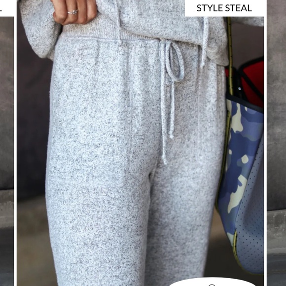 Vici Pants - 🆕 VICI: HUDSON BRUSHED COZY POCKETED JOGGERS - HEATHER GREY